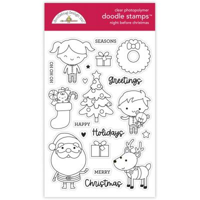 Doodlebug Night Before Christmas Clear Stamps - Night Before Christmas